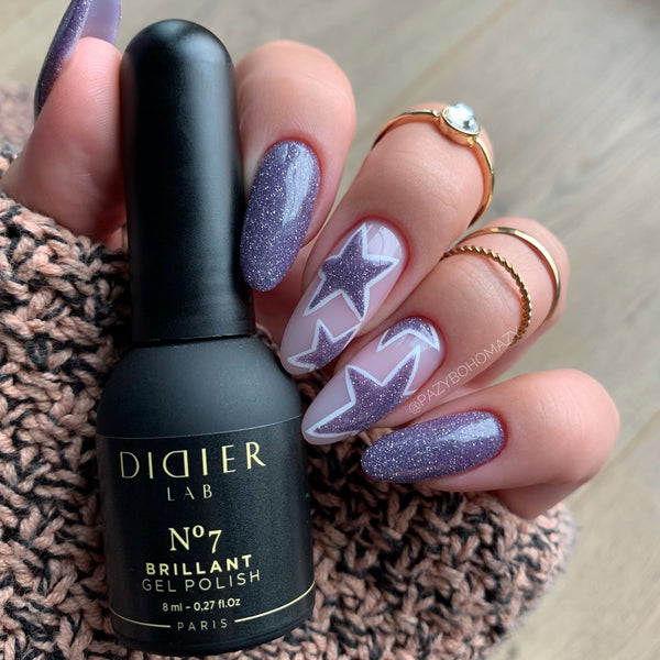 Didier Lab UV Nagellack Neon Brillant No.1 – 8 Ml, Stark Pigmentiert Mit Platin-Effekt