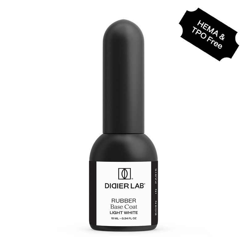 Rubber Base Coat, Light white, Hema & TPO frei, DidierLab, 10ml