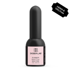 Rubber Base Coat, Milky pink, Hema & TPO frei, DidierLab, 10ml