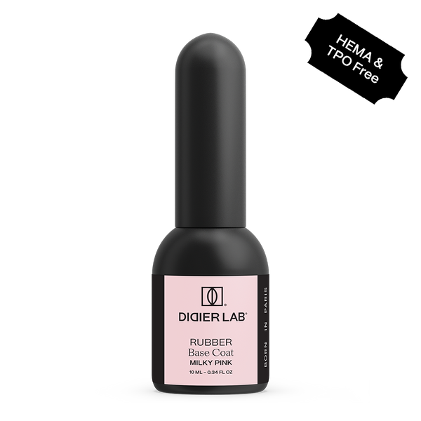 Rubber Base Coat, Milky pink, Hema & TPO frei, DidierLab, 10ml