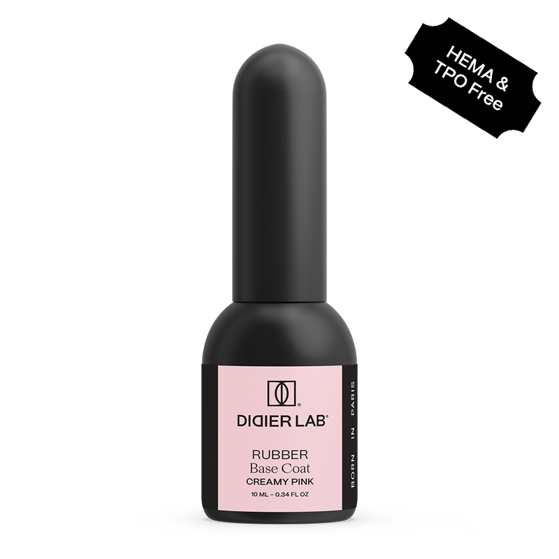 Rubber Base Coat, Creamy pink , Hema und TPO frei, DidierLab, 10ml