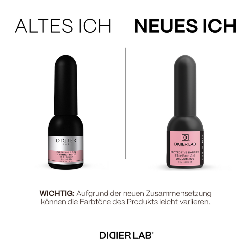 Smart Fiber Base, Shimmer Nude, hema & TPO frei, DidierLab, 10ml
