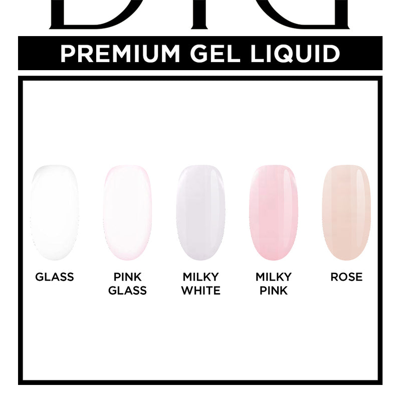 Premium Flüssiges Gel Didier Lab - pink glass, 10ml