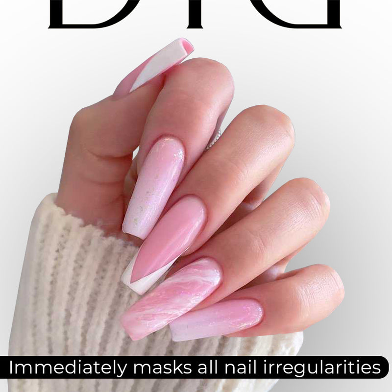 Rubber Base Coat Foil - powder pink, 10ml