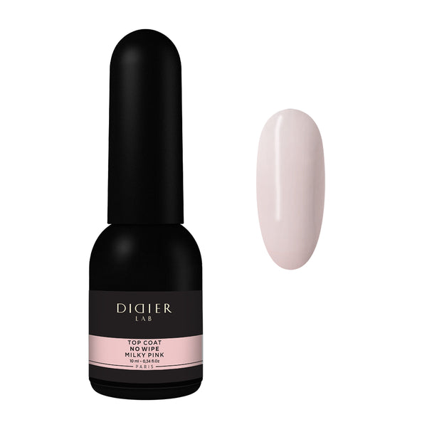 UV Top Coat No Wipe, Milky Pink, DidierLab, 10ml