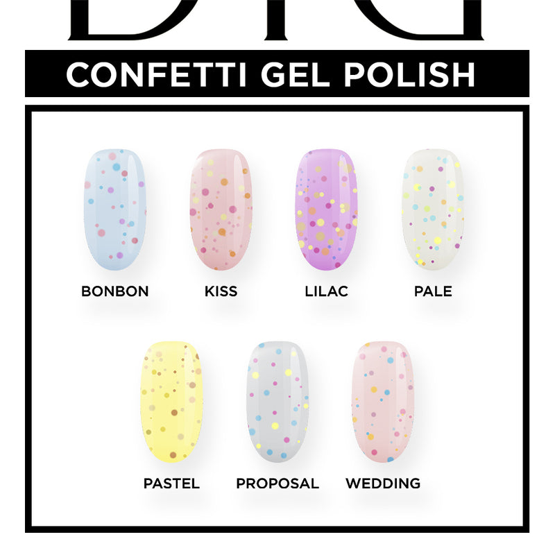 UV Nagellack, Konfetti, Lilac, DidierLab, 10ml