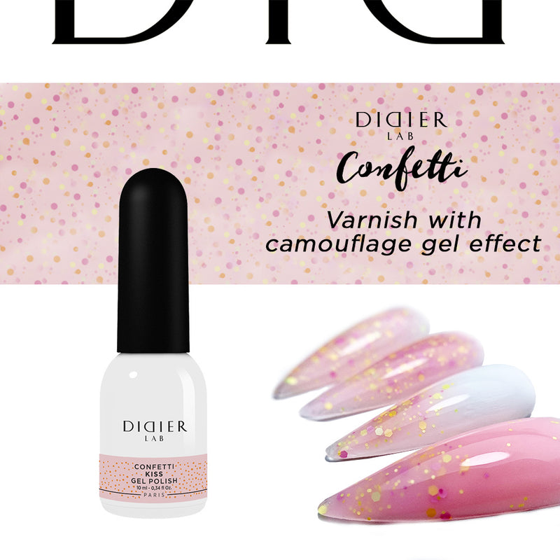 Konfetti Nagellack Didier Lab, Kiss