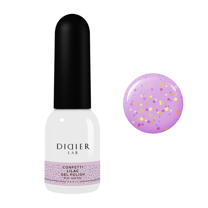 UV Nagellack, Konfetti, Lilac, DidierLab, 10ml