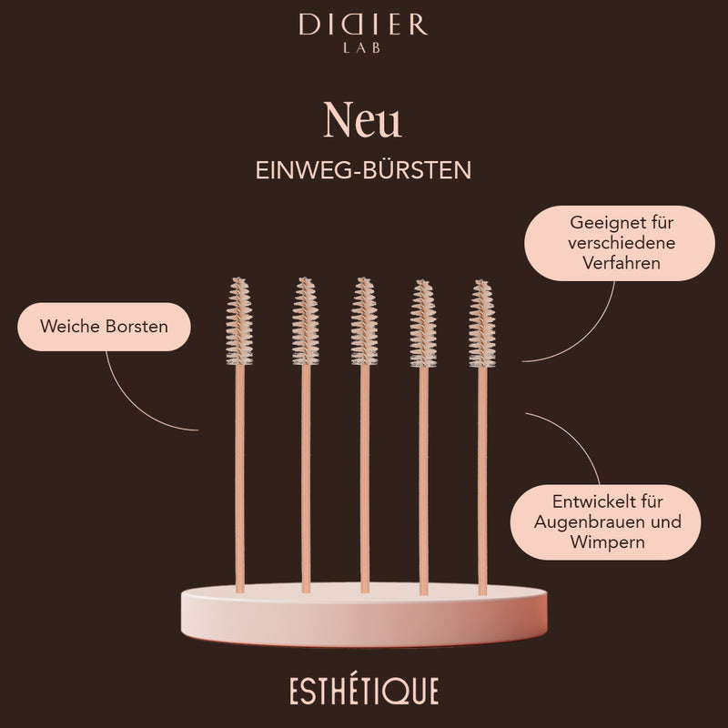 Augenbrauen- und Wimpernbürsten, Esthétique, DidierLab, 50st.