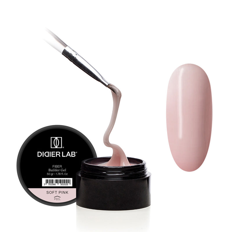 Fiber builder gel, Didier lab, Soft Pink, 50g