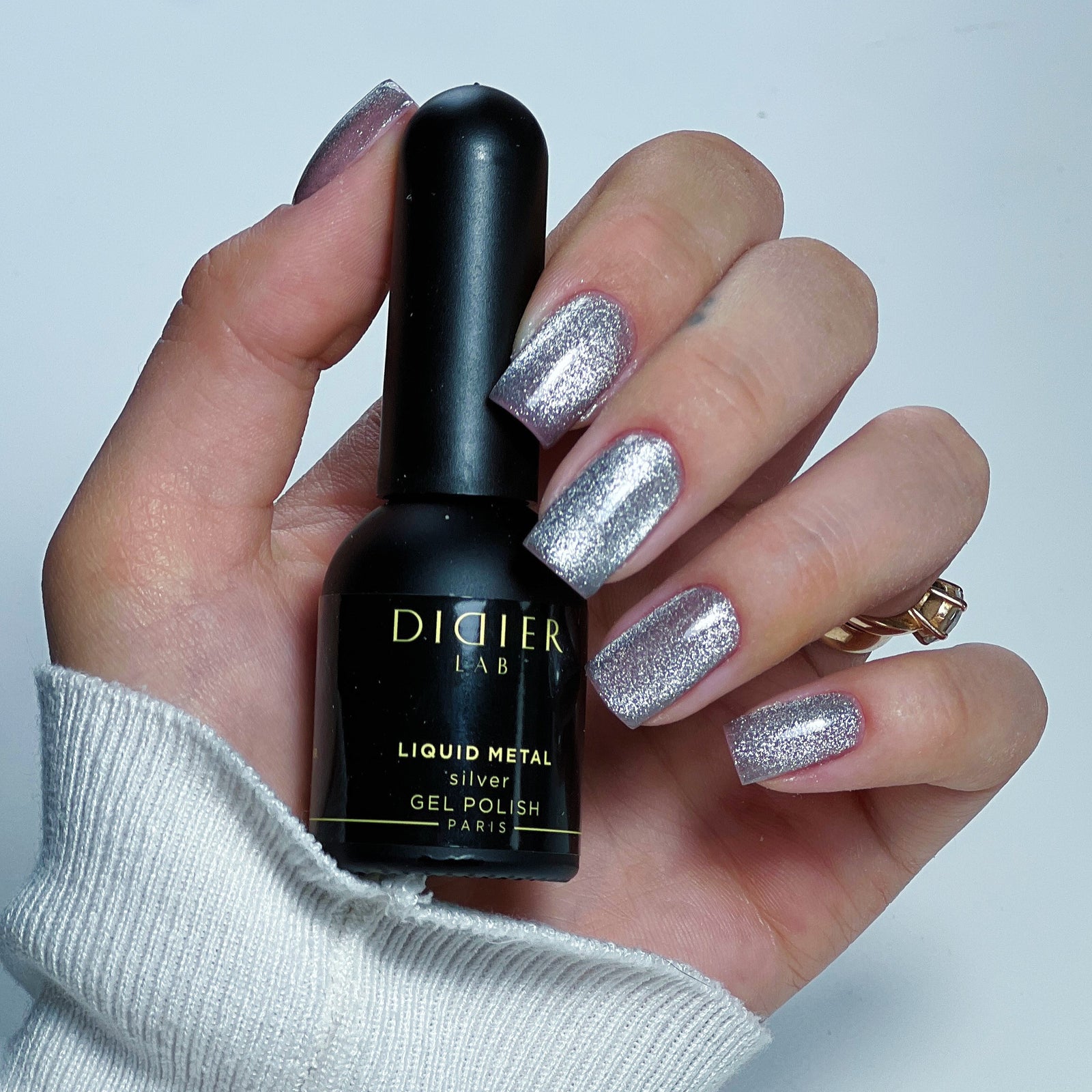Shellac UV/LED Nagellack 'Classic Silver Grey' - 12 Ml, Made In Germany, 14+ Tage Halt, Kratzfest