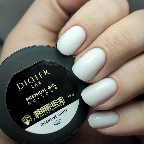 UV Aufbaugel Premium, Intensive White, DidierLab, 15g