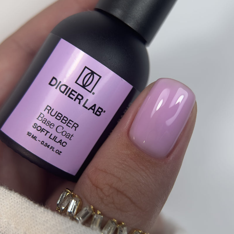 Rubber Base Coat, Soft Lilac, hema & TPO frei, DidierLab, 10ml