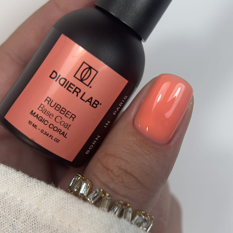 Rubber Base Coat, Magic Coral, hema & TPO frei, DidierLab, 10ml