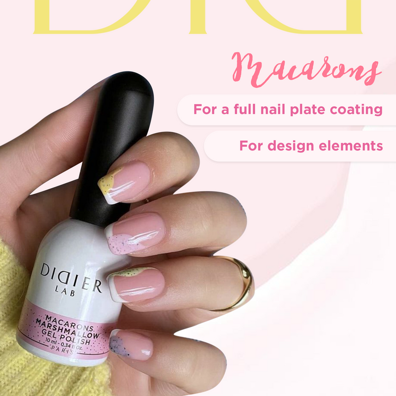 UV Nagellack, Macarons, Marshmallow, DidierLab, 10ml