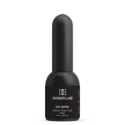 UV Top Coat No Wipe, Glitter Pink, Hema & TPO frei, DidierLab, 10ml