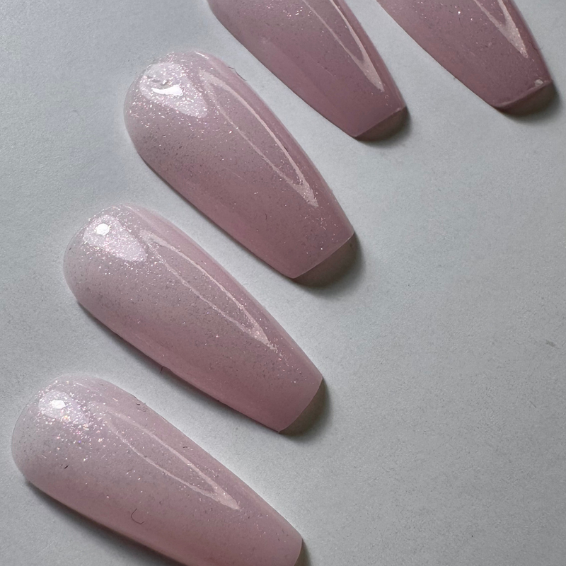 UV Top Coat No Wipe, Glitter Pink, Hema & TPO frei, DidierLab, 10ml