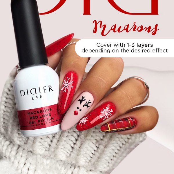 UV Nagellack, Macarons, Red Love, DidierLab, 10ml