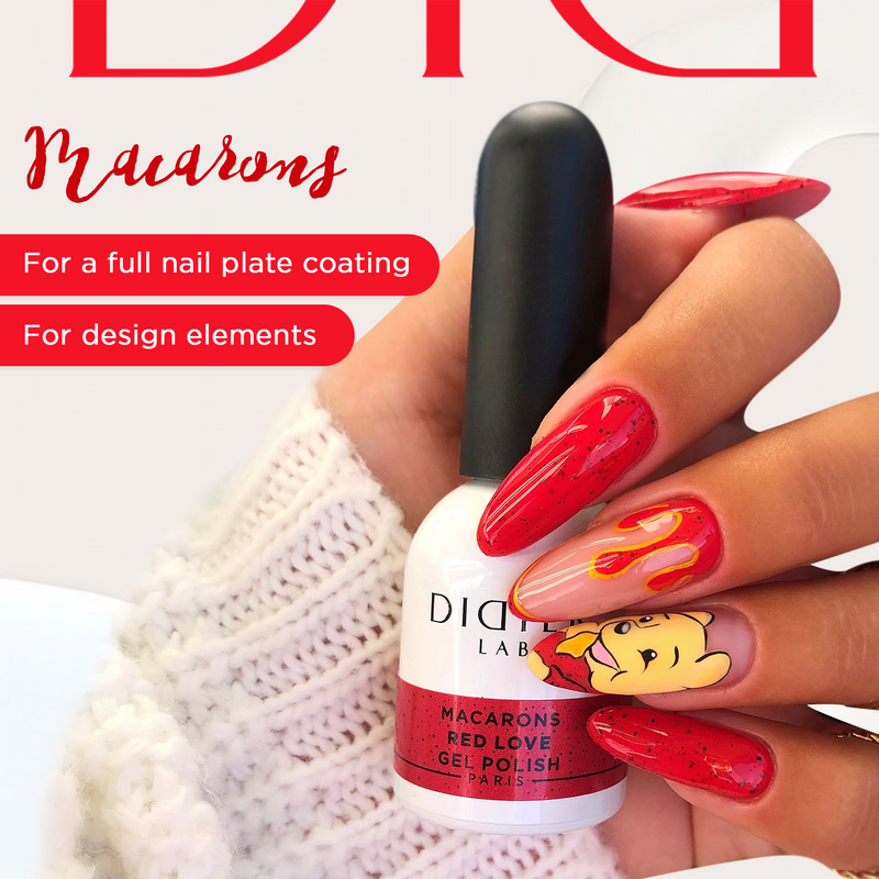 UV Nagellack, Macarons, Red Love, DidierLab, 10ml