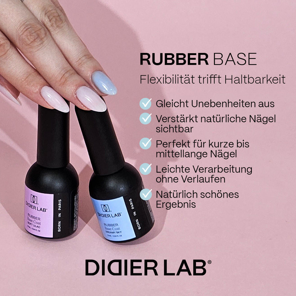 künstliches lab Rubber Base Coat, Milky pink, Hema & TPO frei, DidierLab, 10ml– Didier Lab  Germany