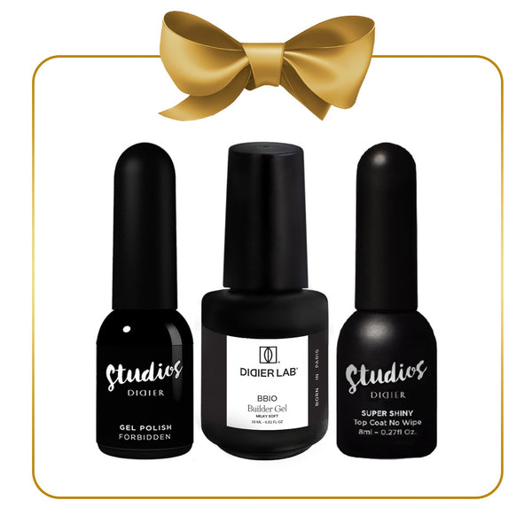 Maniküre-Set für elegante schwarze Nägel