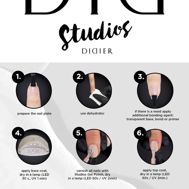 Hybrid Nagellack Studios Didier - powder my nose, 8 ml - Didier Lab Germany