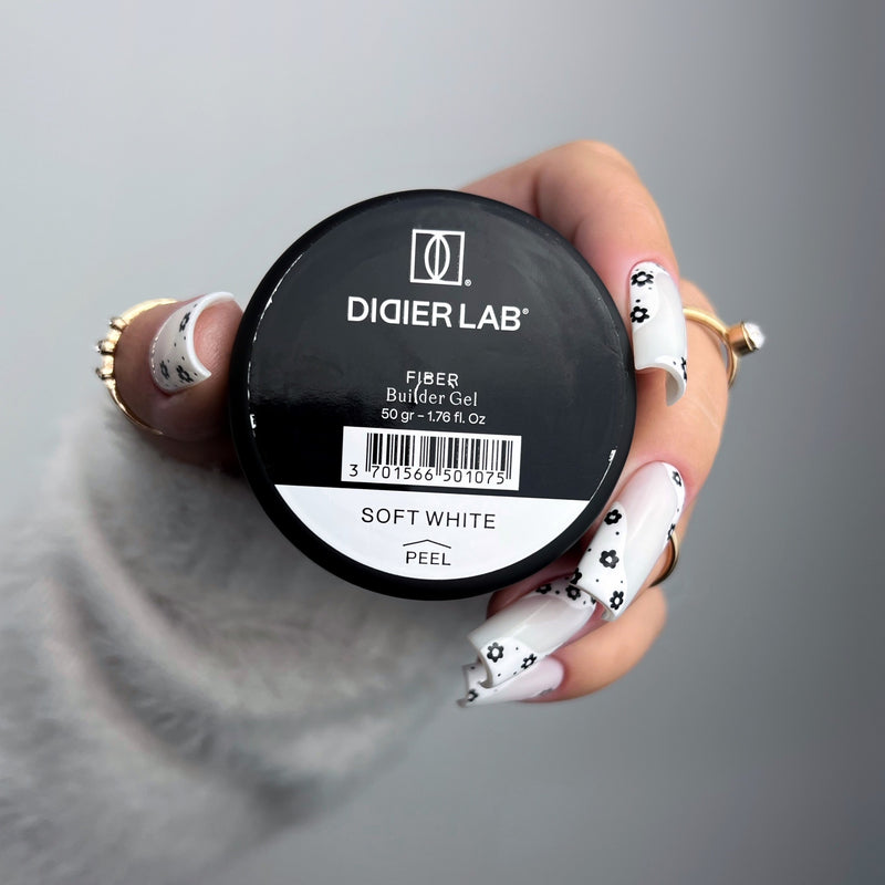 Fiber builder gel, Didier Lab, Soft White, 50g