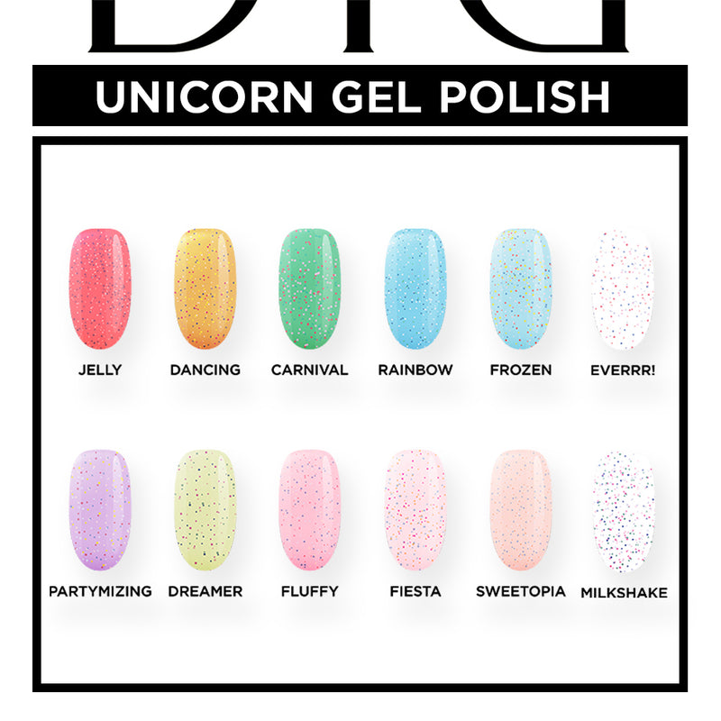 UV Nagellack, Unicorn, Rainbow, DidierLab, 10 ml