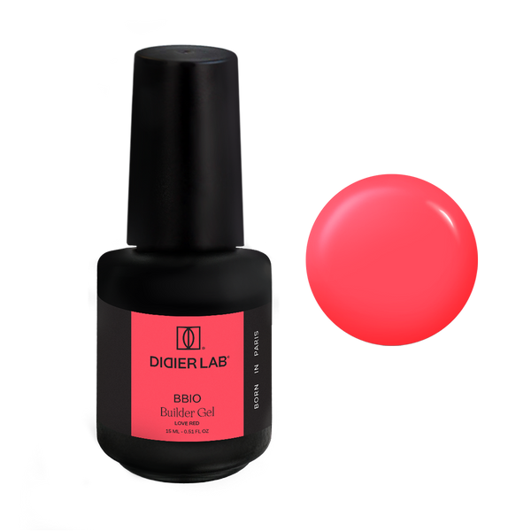 Builder Gel in a bottle BBIO, Love Red, hema & TPO frei, DidierLab, 15ml