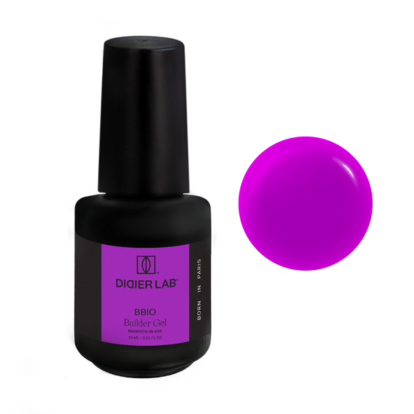 Builder Gel in a bottle BBIO, Magenta Glass, hema & TPO frei, DidierLab, 15ml