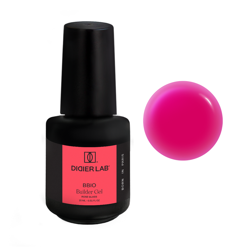 Builder Gel in a bottle BBIO, Rose Glass, hema & TPO frei, DidierLab, 15ml