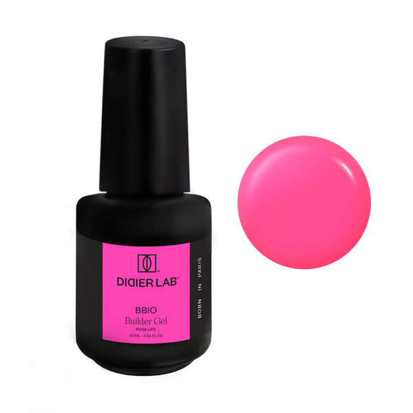 Builder Gel in a bottle BBIO, Rose Life, hema & TPO frei, DidierLab, 15ml