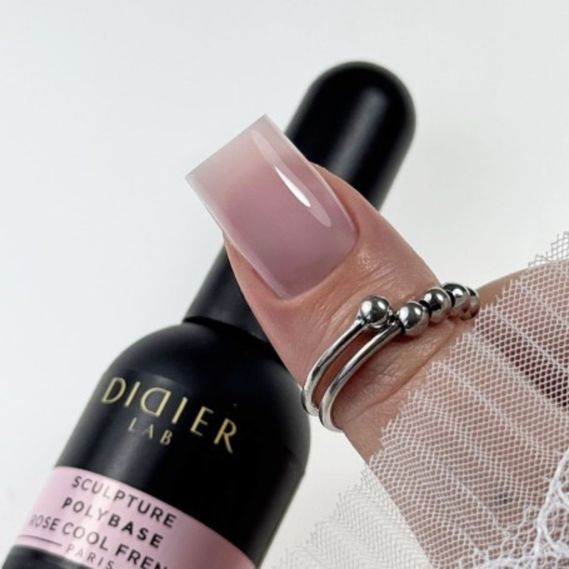 Polybase, Kautschuk Lack, Rose Cool French, Hema & TPO frei,  DidierLab, 10ml