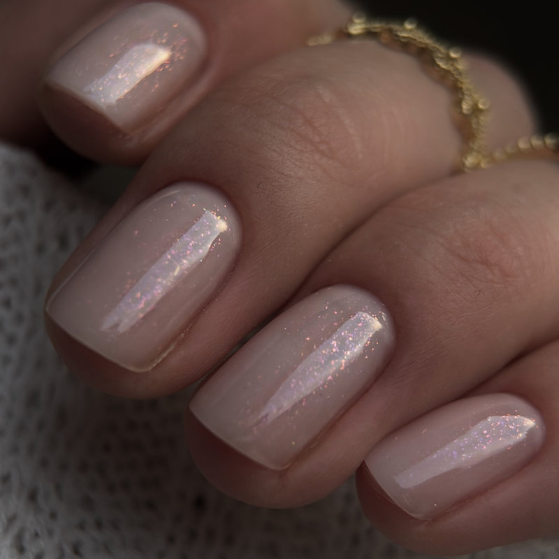 UV Top Coat No Wipe, Glitter Pink, Hema & TPO frei, DidierLab, 10ml