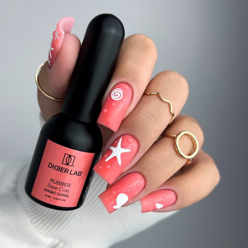 Rubber Base Coat, Magic Coral, hema & TPO frei, DidierLab, 10ml
