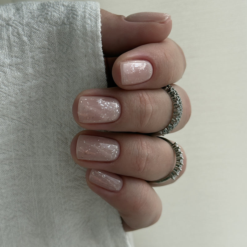 UV Top Coat No Wipe, Glitter Silver, Hema & TPO frei, DidierLab, 10ml