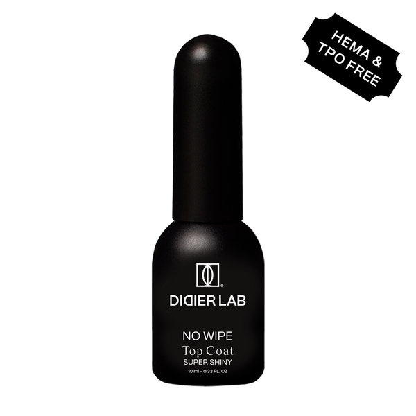 Top Coat No Wipe Super Shiny, Didier Lab, HEMA&TPO frei, 10 ml