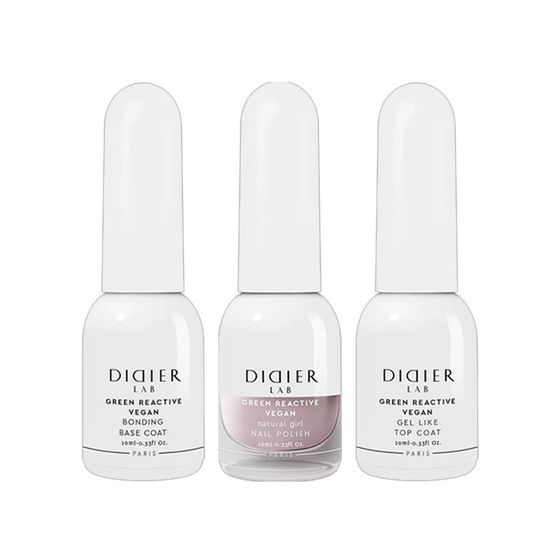 Set für vegane Maniküre: Base, Top + Farbe, Didier Lab