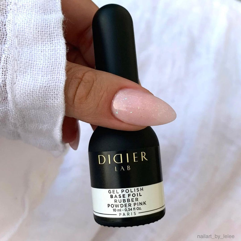 Rubber Base Coat Foil, Powder Pink, DidierLab, 10ml