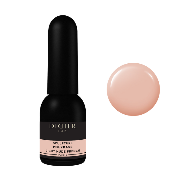 Kautschuck-Lack Polybase "Didier Lab", light nude french, 10ml