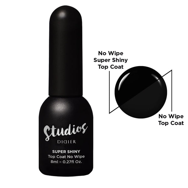 UV Top Coat No Wipe, Super Shiny, DidierLab, 8ML