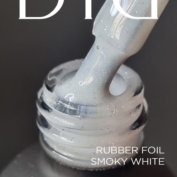 Rubber Base Coat Foil - smoky white, 10ml