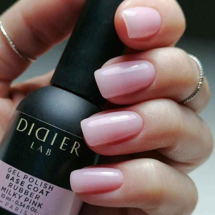 Rubber Base Coat, Milky pink, DidierLab, 10ml