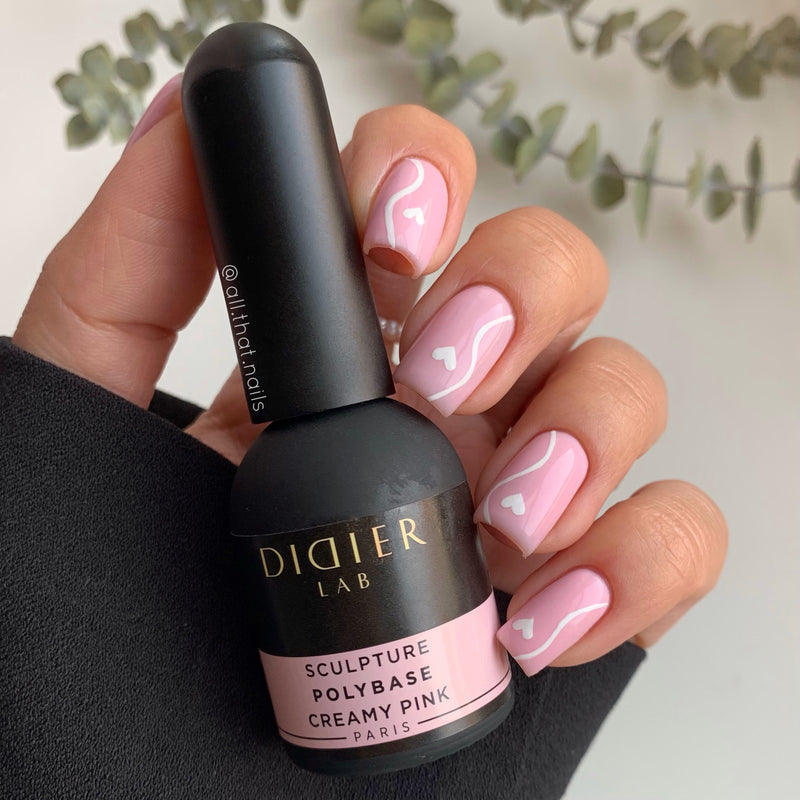 Maniküre Set mit Polybase Creamy Pink und Extra Bond