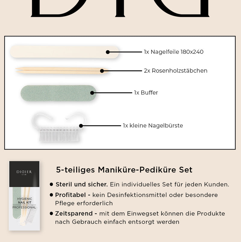 5-teiliges Maniküre-Pediküre Set, DidierLab