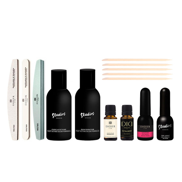 Maniküre Set mit Polybase Bright Neon und Extra Bond
