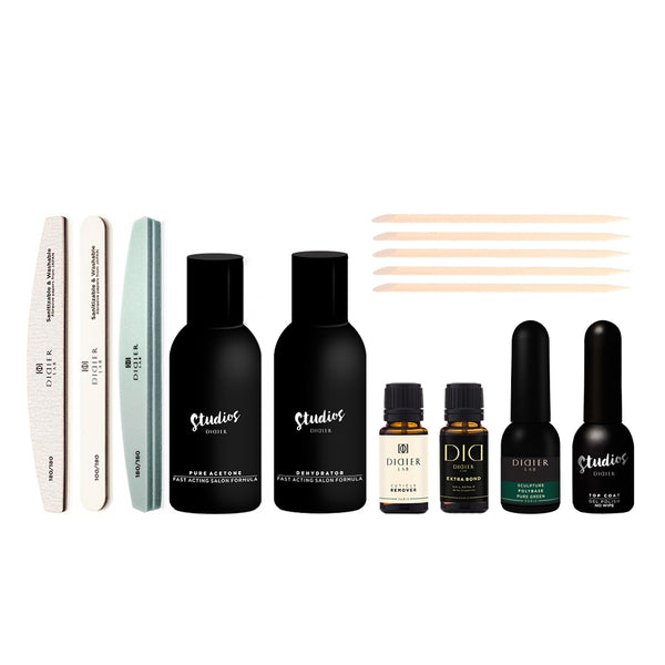 Maniküre Set mit Polybase Pure Green und Extra Bond