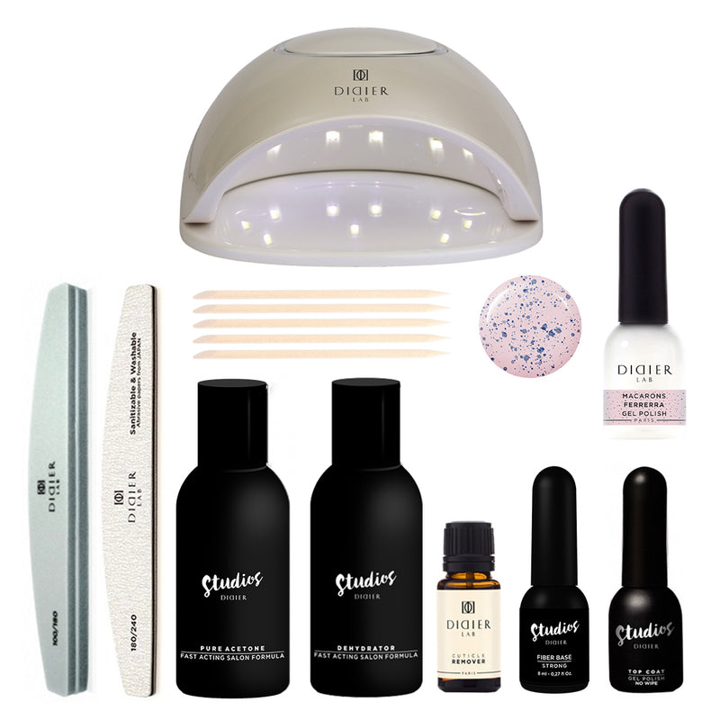 Maniküre Gellack Set "FERRERRA" mit UV- / LED-Lampe für Anfänger