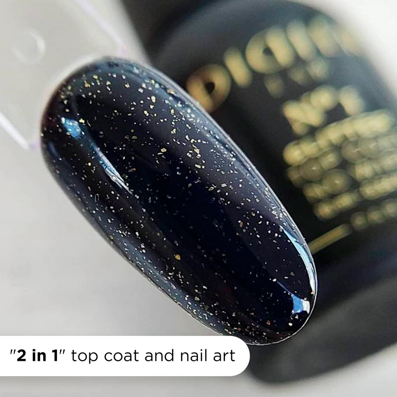 Top Coat Glitter No Wipe "Didier Lab", No1, 10ml